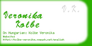 veronika kolbe business card